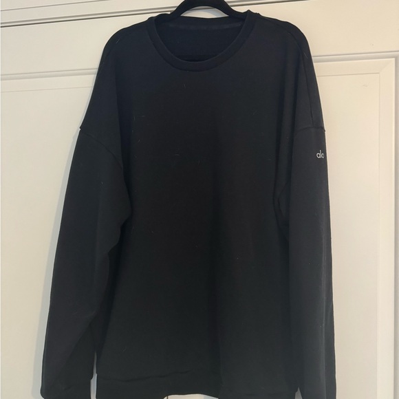 Alo Yoga Unisex Black Crew - Picture 1 of 2